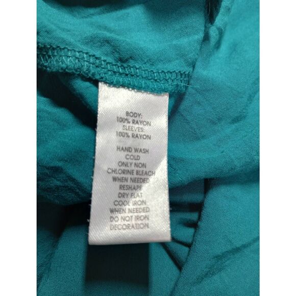 Loft Shirt Ladies Small Turquoise Peplum - Picture 6 of 7